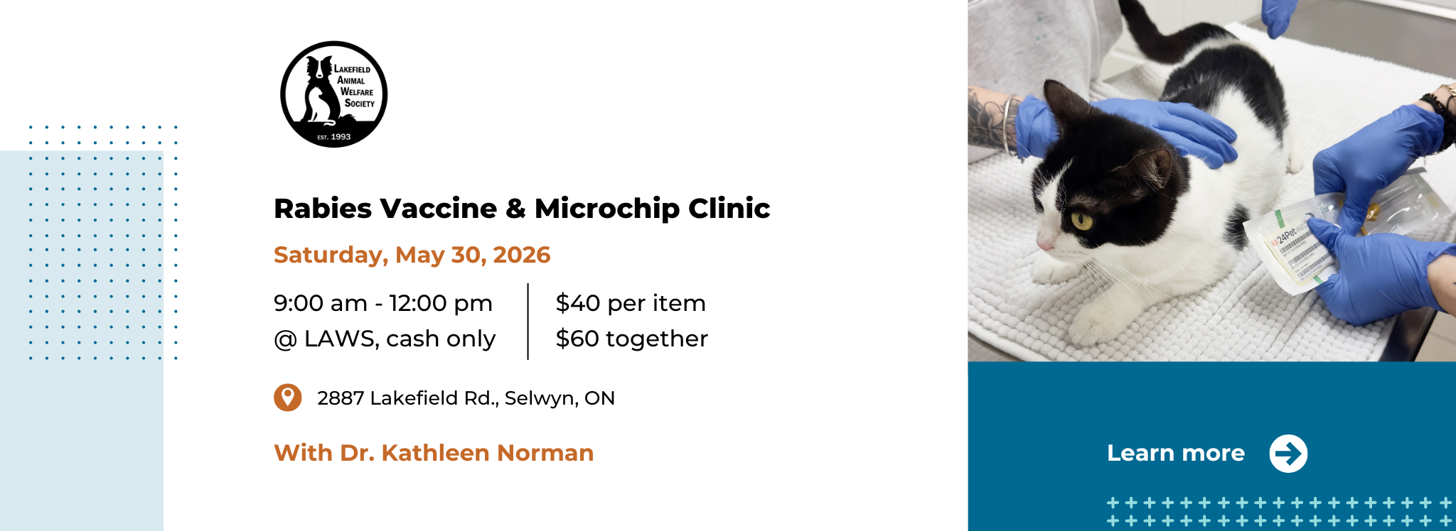 2026 Rabies vaccine and microchip clinic