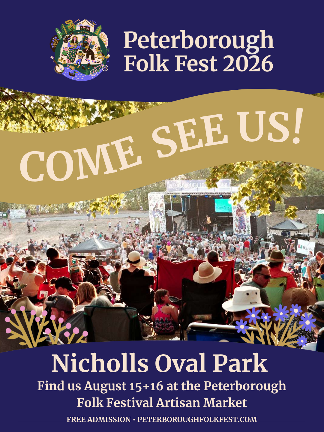 Peterborough Folk Fest 2026 Community Group Booth