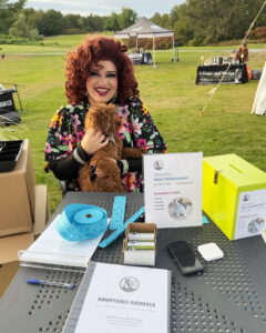 Betty Baker with Charlie