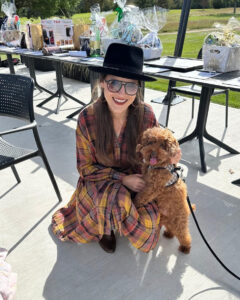Caitlin O'Connor with Charlie