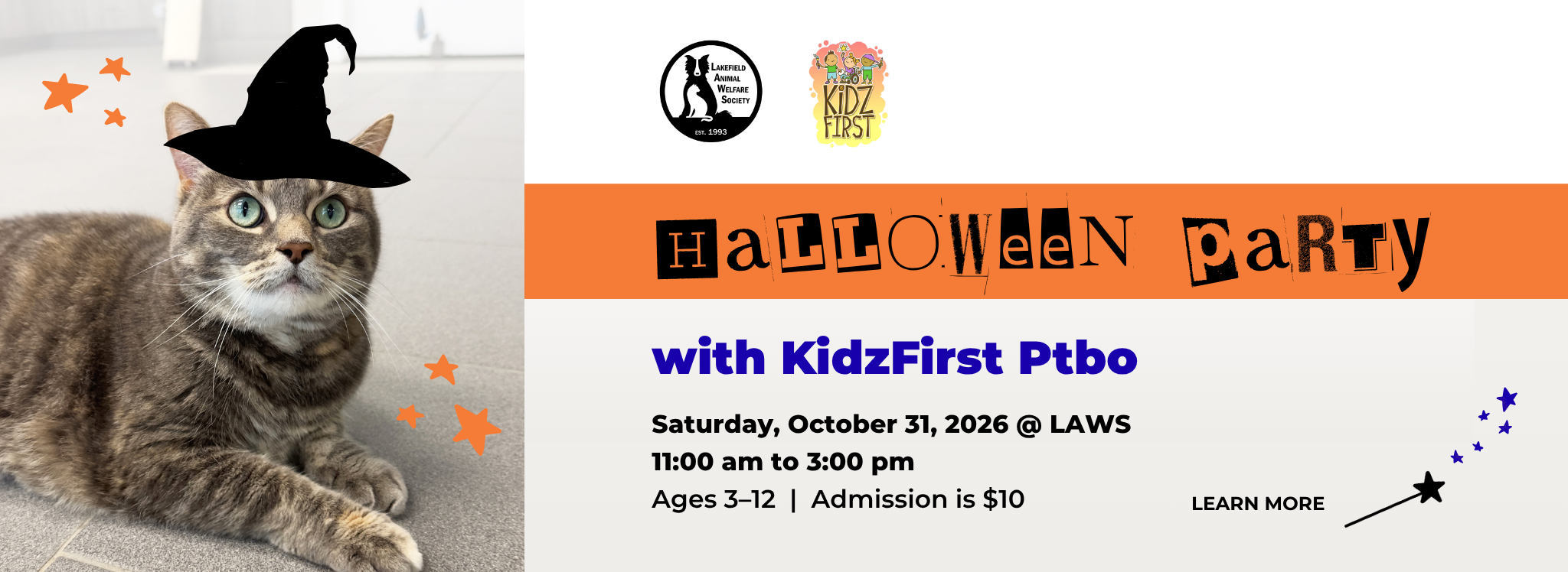 LAWS Halloween Party with KidzFirst Ptbo